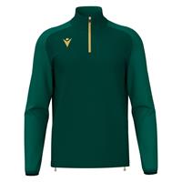 Isen Training 1/4 Zip Top BGRN/GOLD XL Teknisk treningsgenser - Unisex